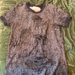 IRO DESTROYED SHORT SLEEVE SWEATER TEE